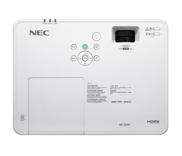NEC MC332W WXGA 3300Al 16000:1 3.1kg 60004704 - 1378226 - zdjęcie 4